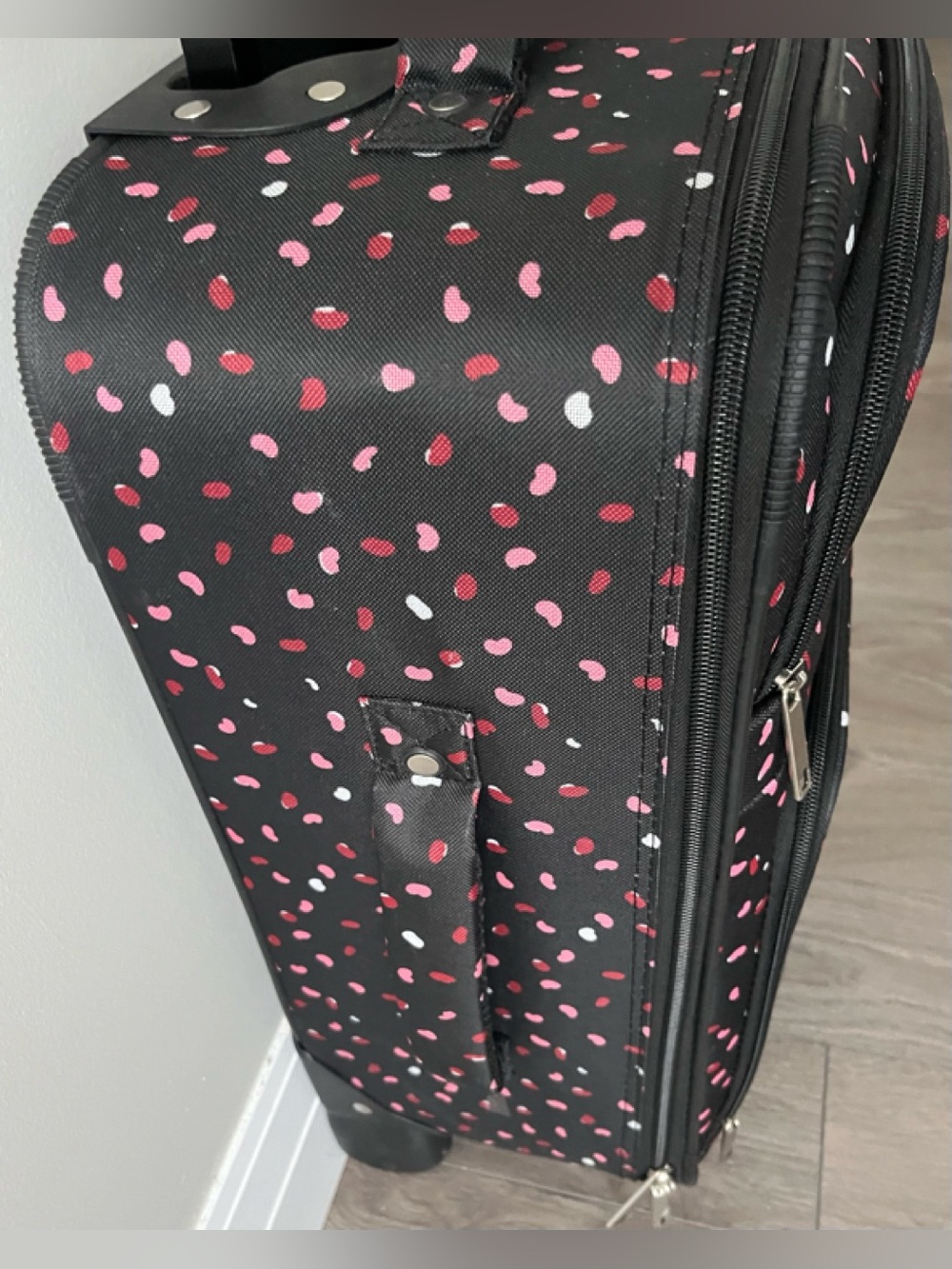 Jetstream Black Carry-On with Pink & White Dot Print - Picture 6 of 12